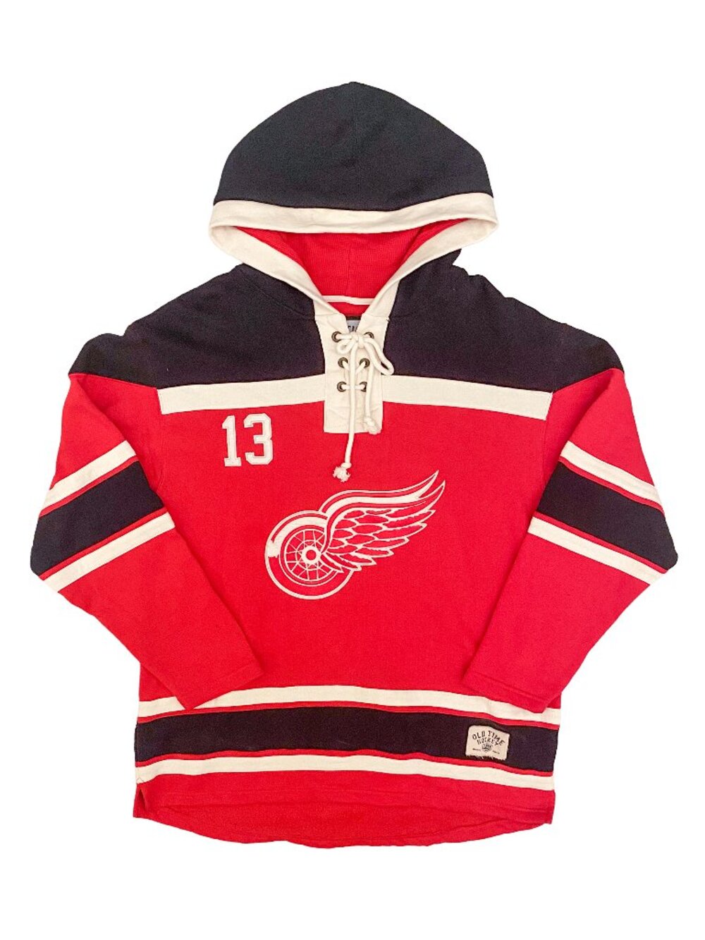 Old Time Hockey Detroit Red Wings Datsyuk Lacer Hoodie Men's L Like New